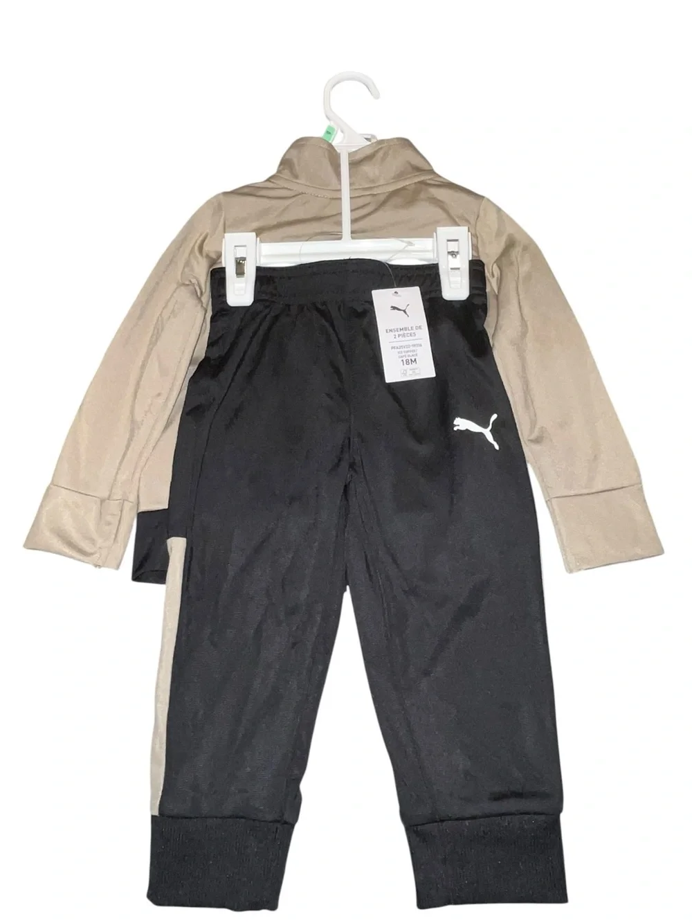 🌟NWT🌟 PUMA | 2pc Toddler Jacket & Jogger Set - Ice Coffee - Size 18 Months 💜 - Picture 2 of 10